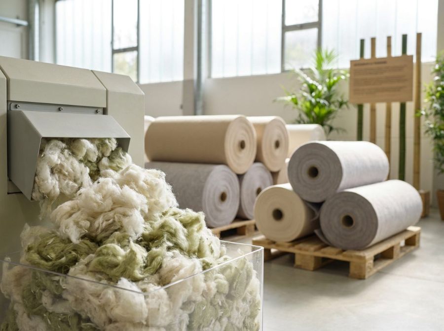 Recycled fibre feedstock at the sustainability line