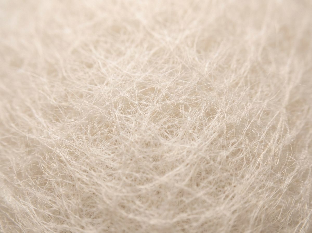 Macro detail of needle-felt filter media