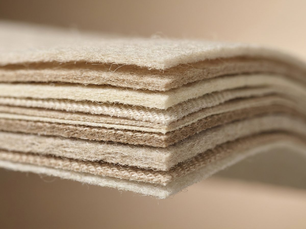 Edge detail of a stacked multi-layer technical laminate